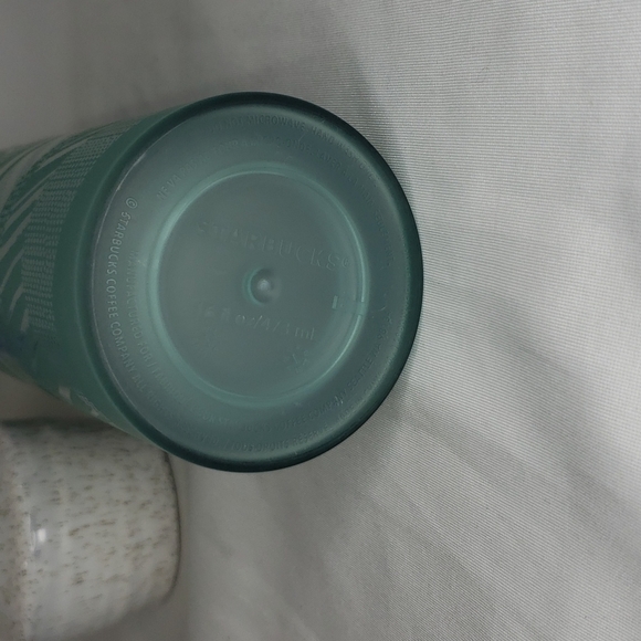 (3/$30) STARBUCKS 16 FL oz tall holographic turquoise coffee tea tumbler - Picture 4 of 4